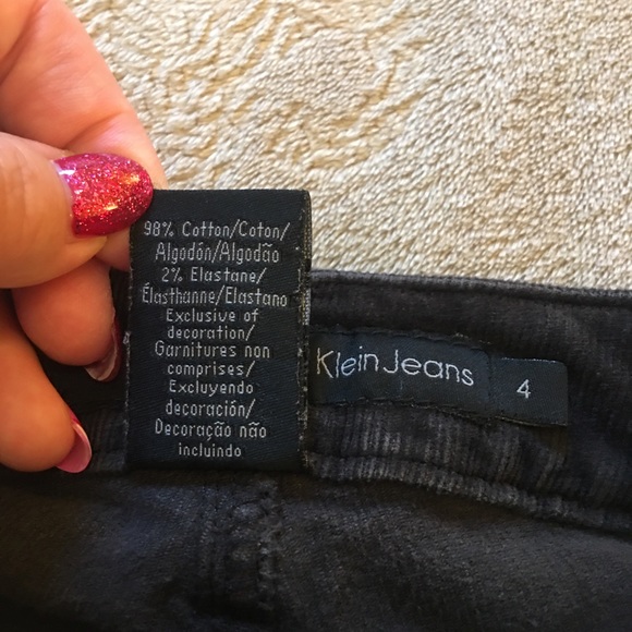 Calvin Klein black cotton corduroy jeans Size 4 - Picture 6 of 9